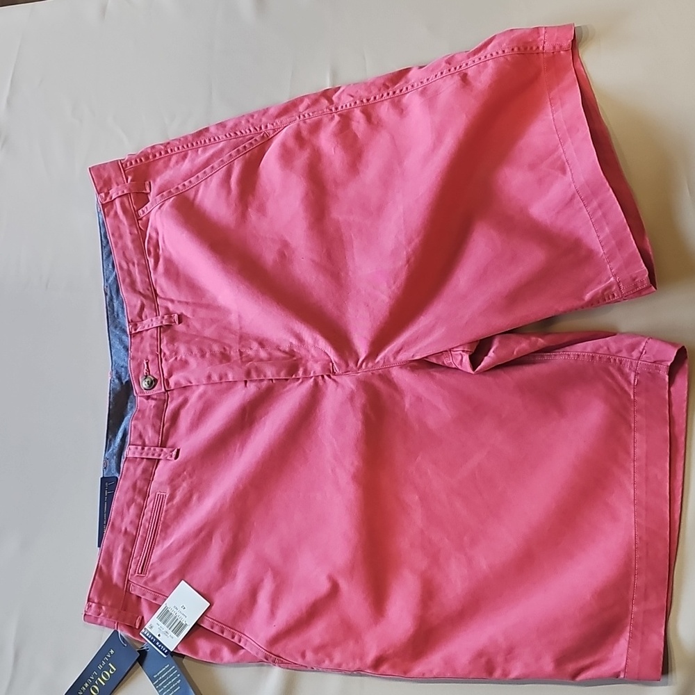 Polo Ralph Lauren Pink Flat Front Men's Shorts